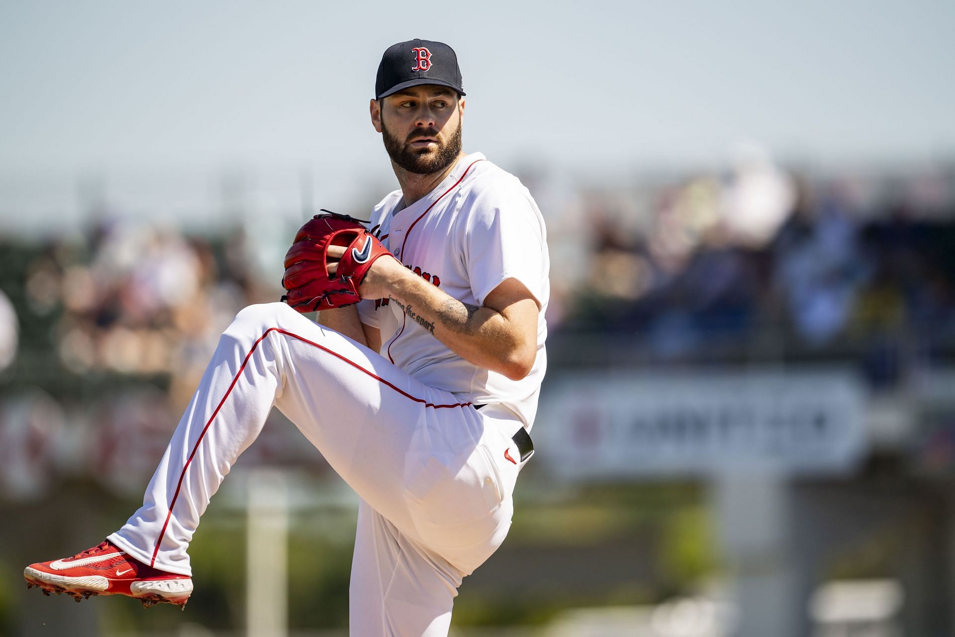 Lucas Giolito in action against the Minnesota Twins during spring training - Source: Getty