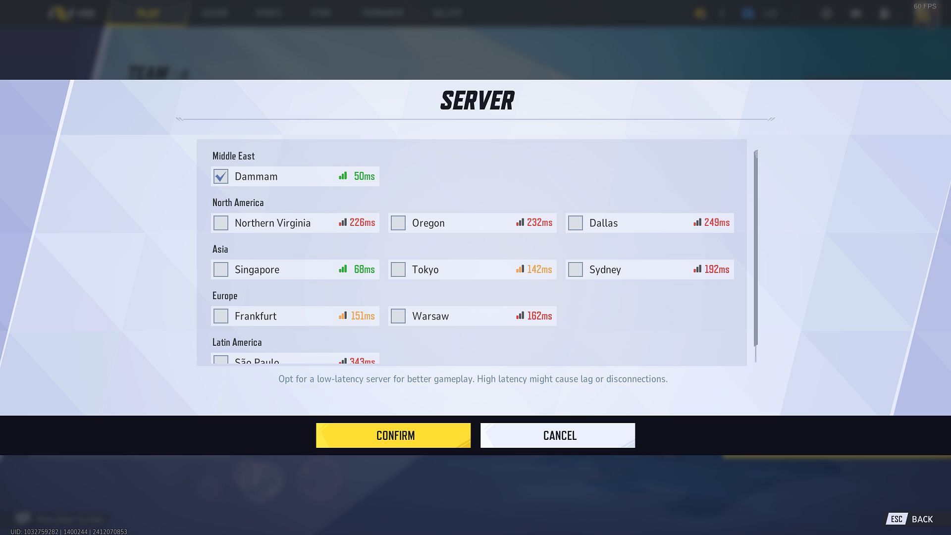 The game auto-selects the closest server for your region (Image via NetEase Games)