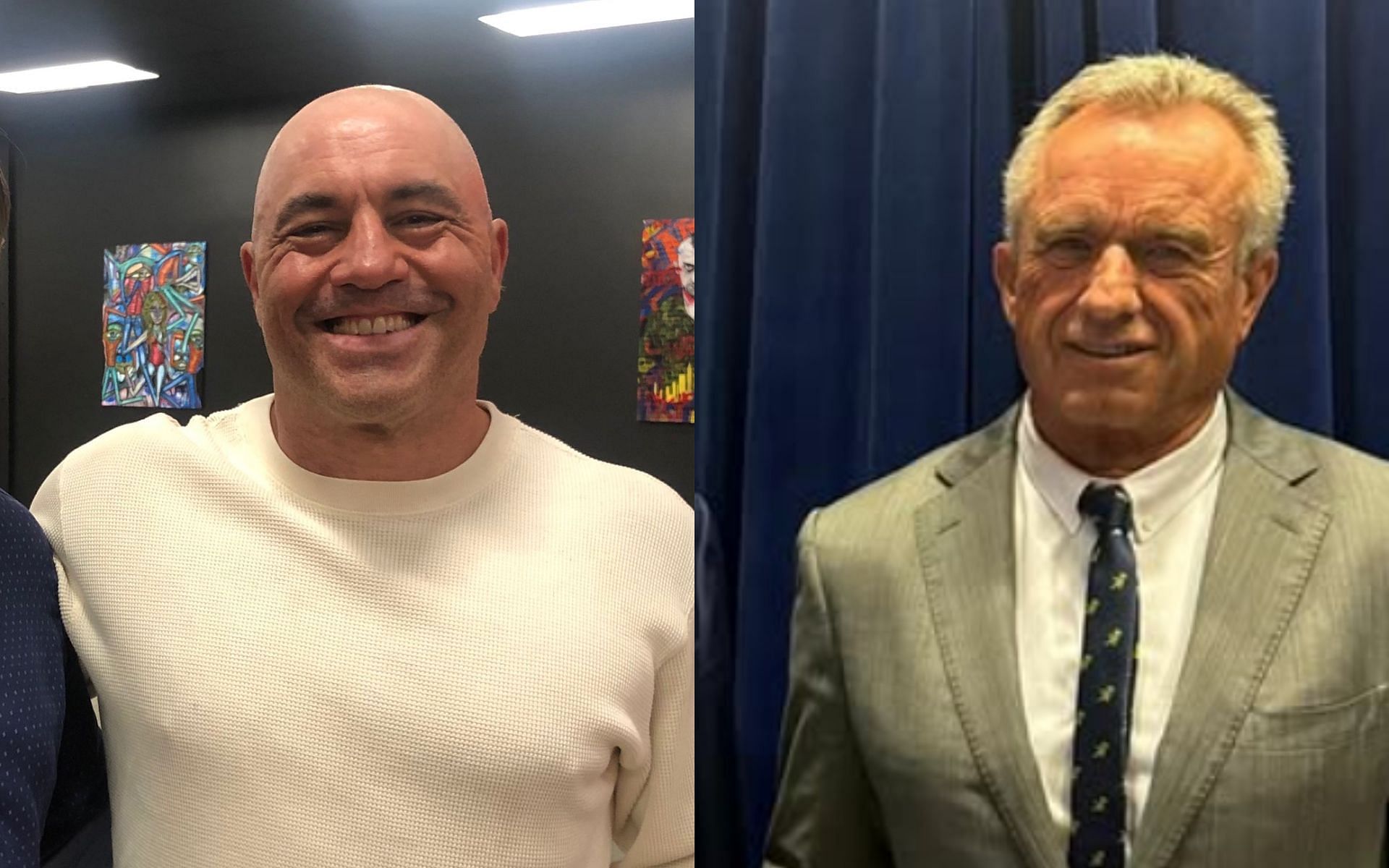 Joe Rogan (left) is hopeful about Robert F. Kennedy Jr.