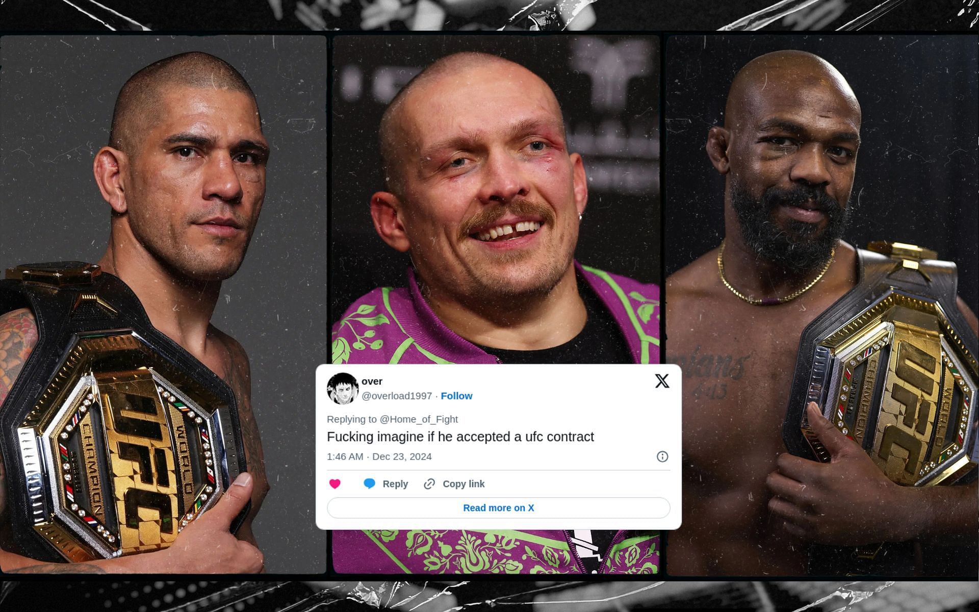 Fans react to fantasy matchup for Oleksandr Usyk. [Images courtesy: Getty Images]