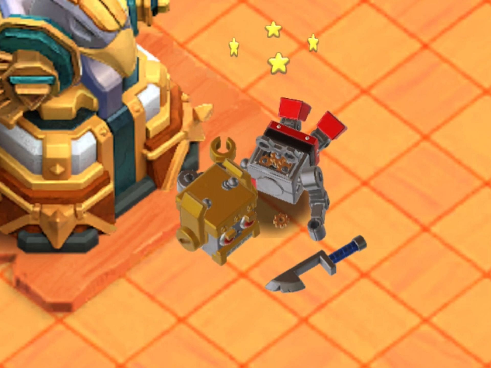 Robo King after being knocked out in battle (Image via Supercell)