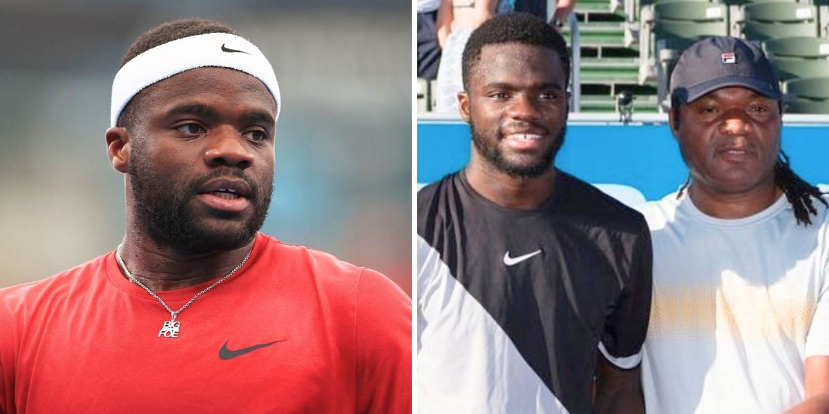 Frances Tiafoe (L) with his father Frances Tiafoe Sr. (R) [Image Source: Getty Images, Instagram/@francestiafoesr]