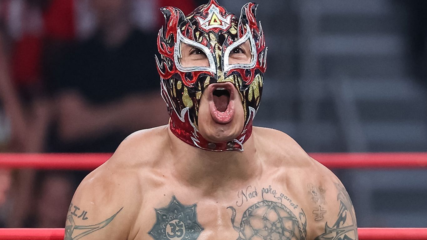 Rey Fenix is a former AEW International Champion [image source: AEW FB]