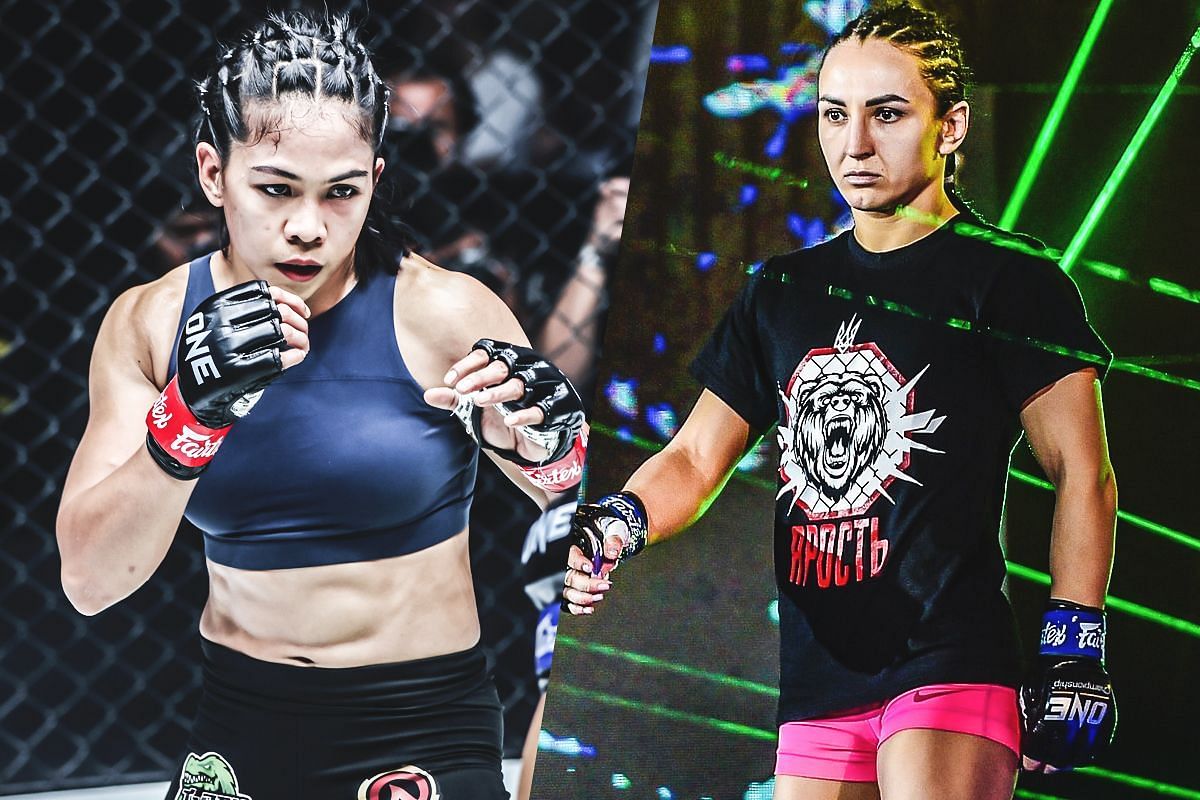 Denice Zamboanga (left) and Alyona Rassohyna (right). [Photos from ONE Championship]