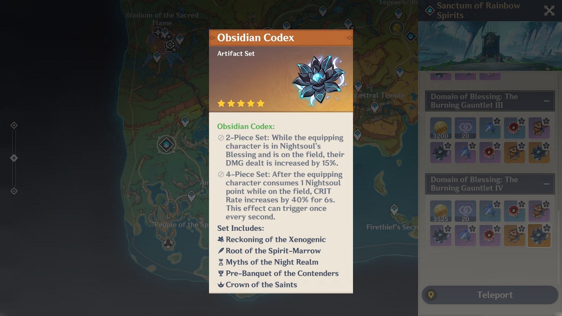 Obsidian Codex is good for DPS Mavuika (Image via HoYoverse)