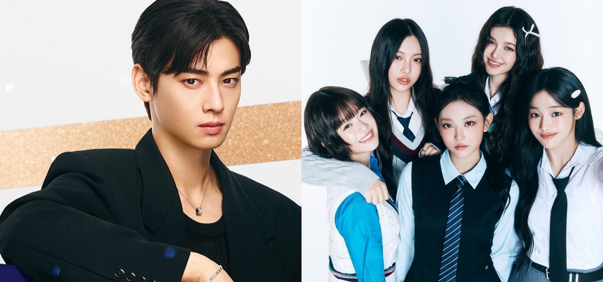 Cha Eun-woo and NewJeans with the highest brand deals in 2024. (Images via Instagram/@eunwo.o_c and @newjeans_official)