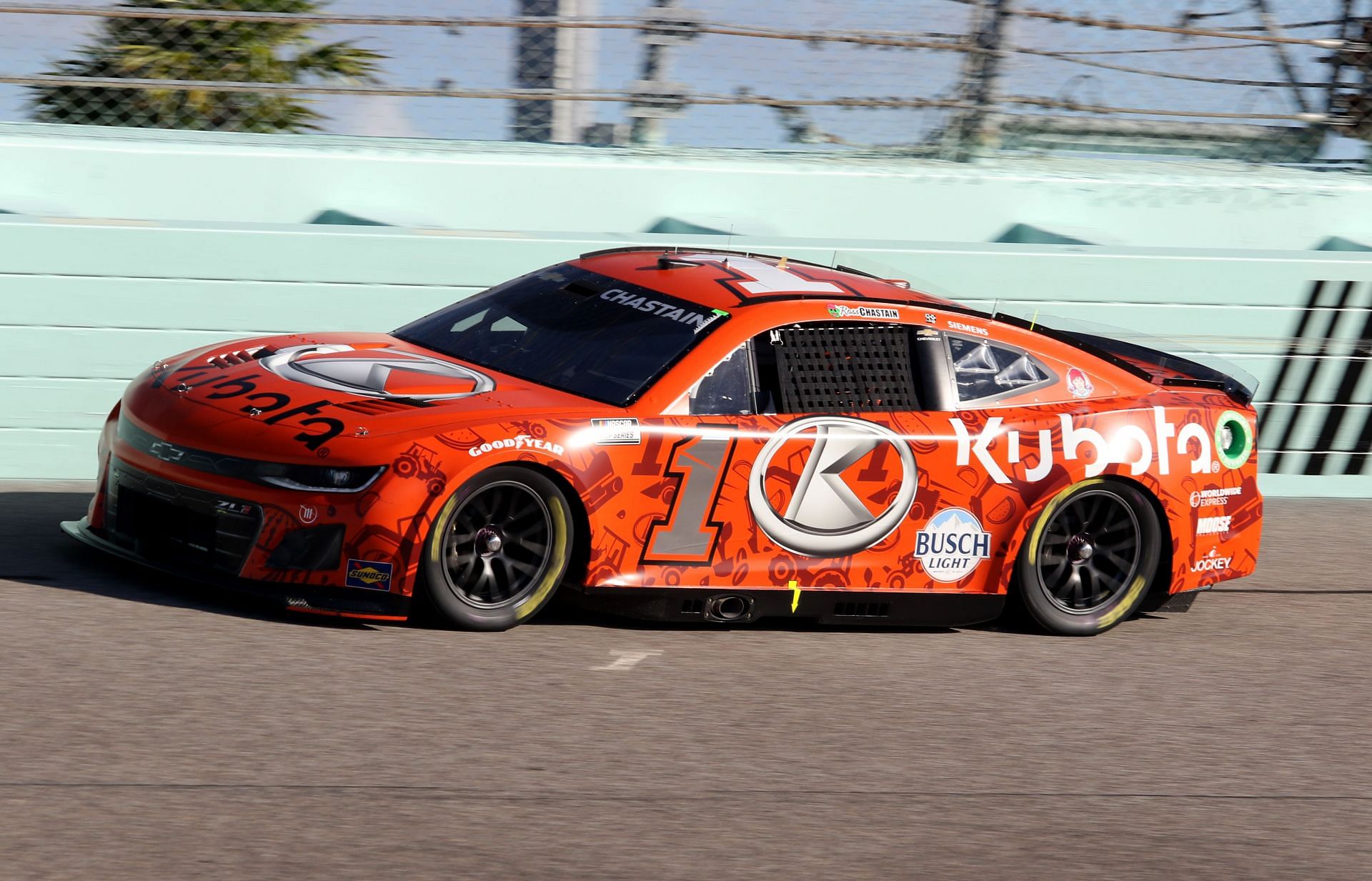 Trackhouse Racing&#039;s Ross Chastain during practice for the NASCAR Cup Series Straight Talk Wireless 400 - Source: Getty