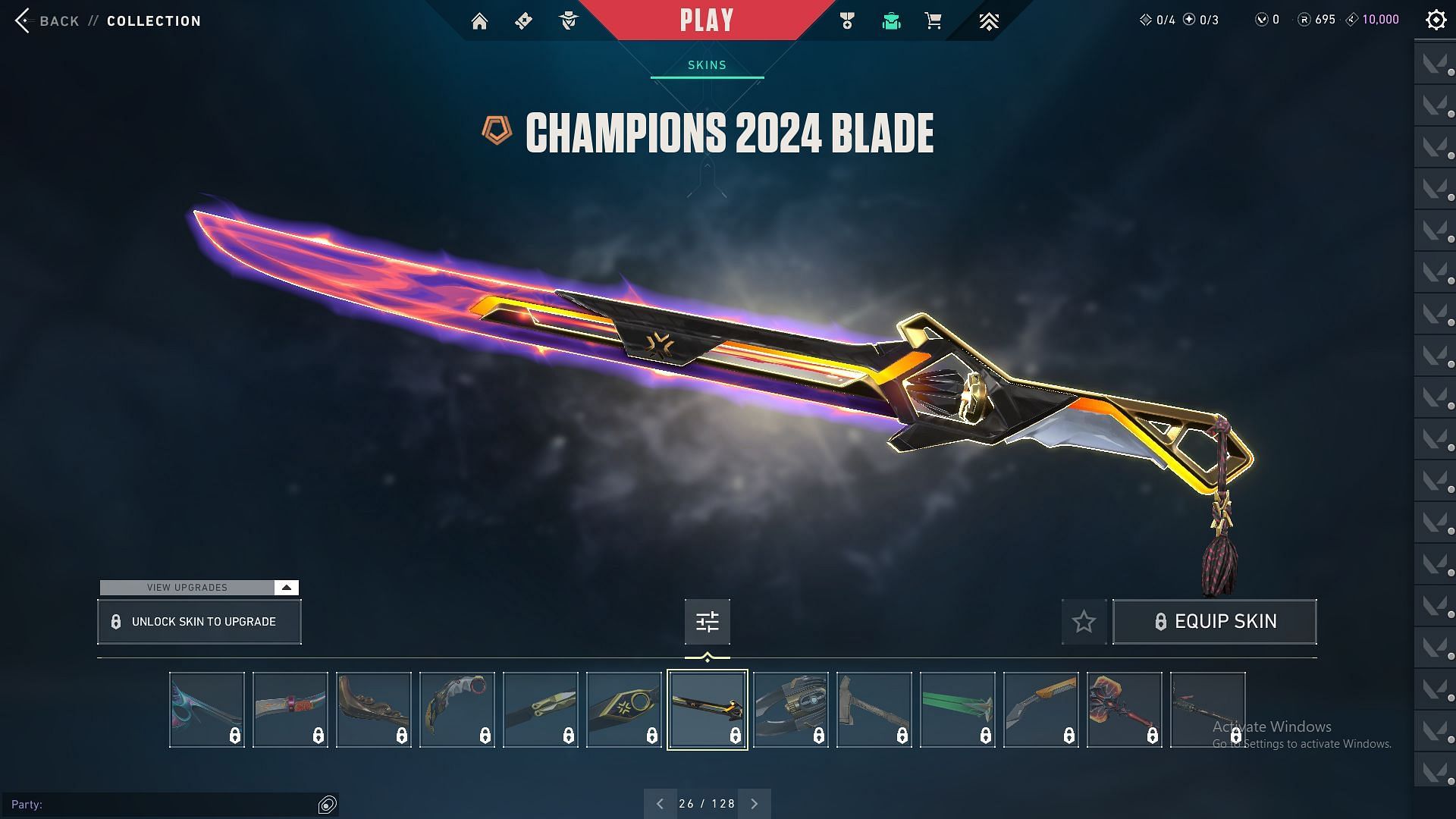 The Champions 2024 Blade (Image via Riot Games)