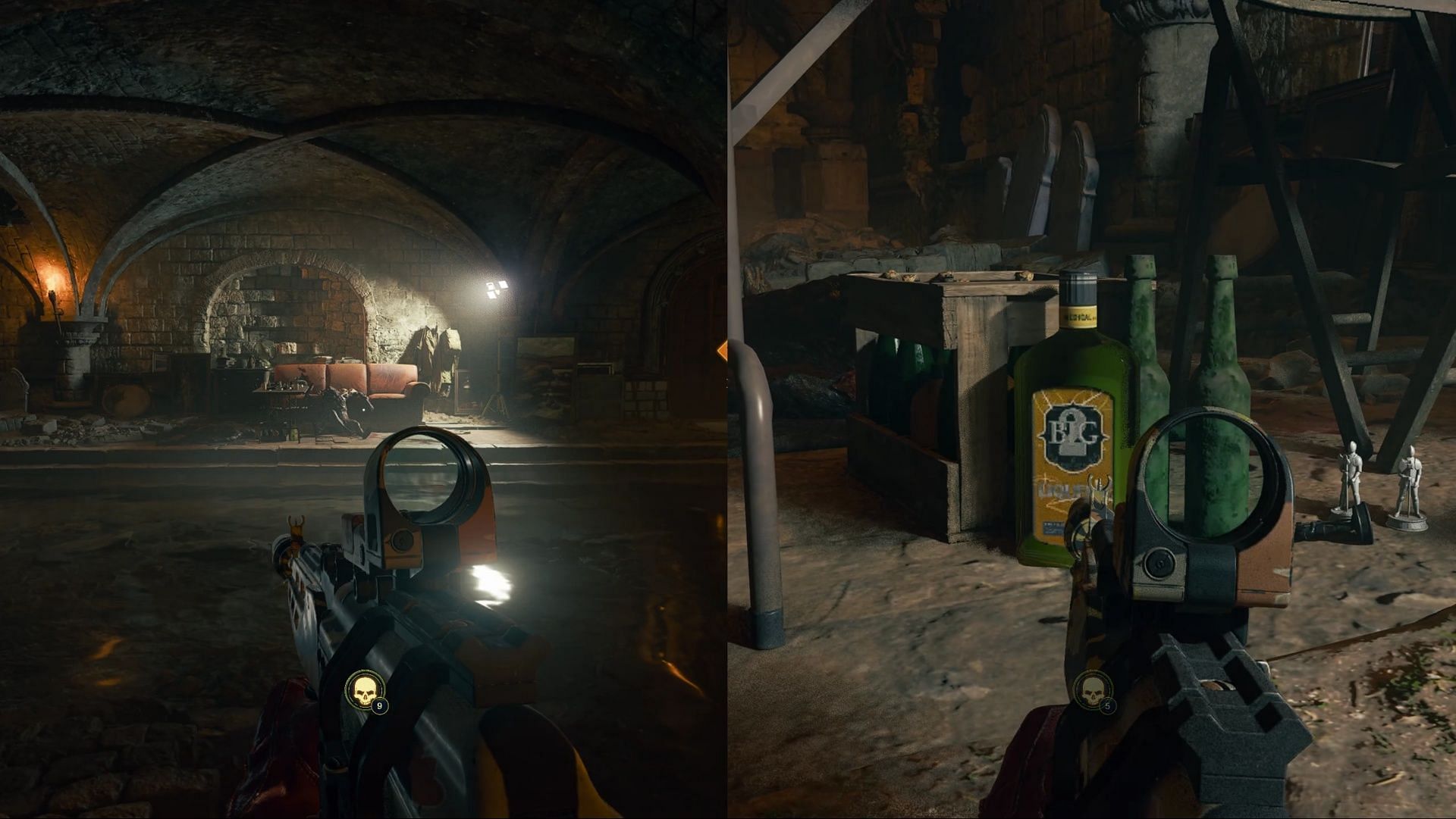 Undercroft area bottle location (Image via Activision)