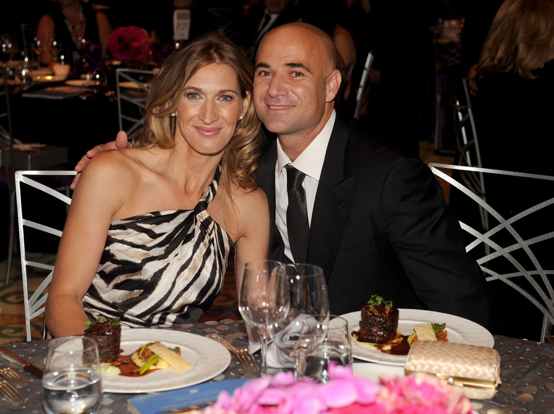 Andre Agassi with his wife Steffi Graf - Source: Getty