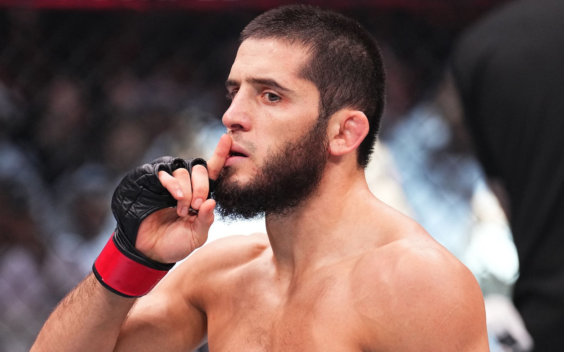 Islam Makhachev (pictured) used social media to take aim at some of his biggest rivals over the course of 2024 [Image courtesy: Getty Images]