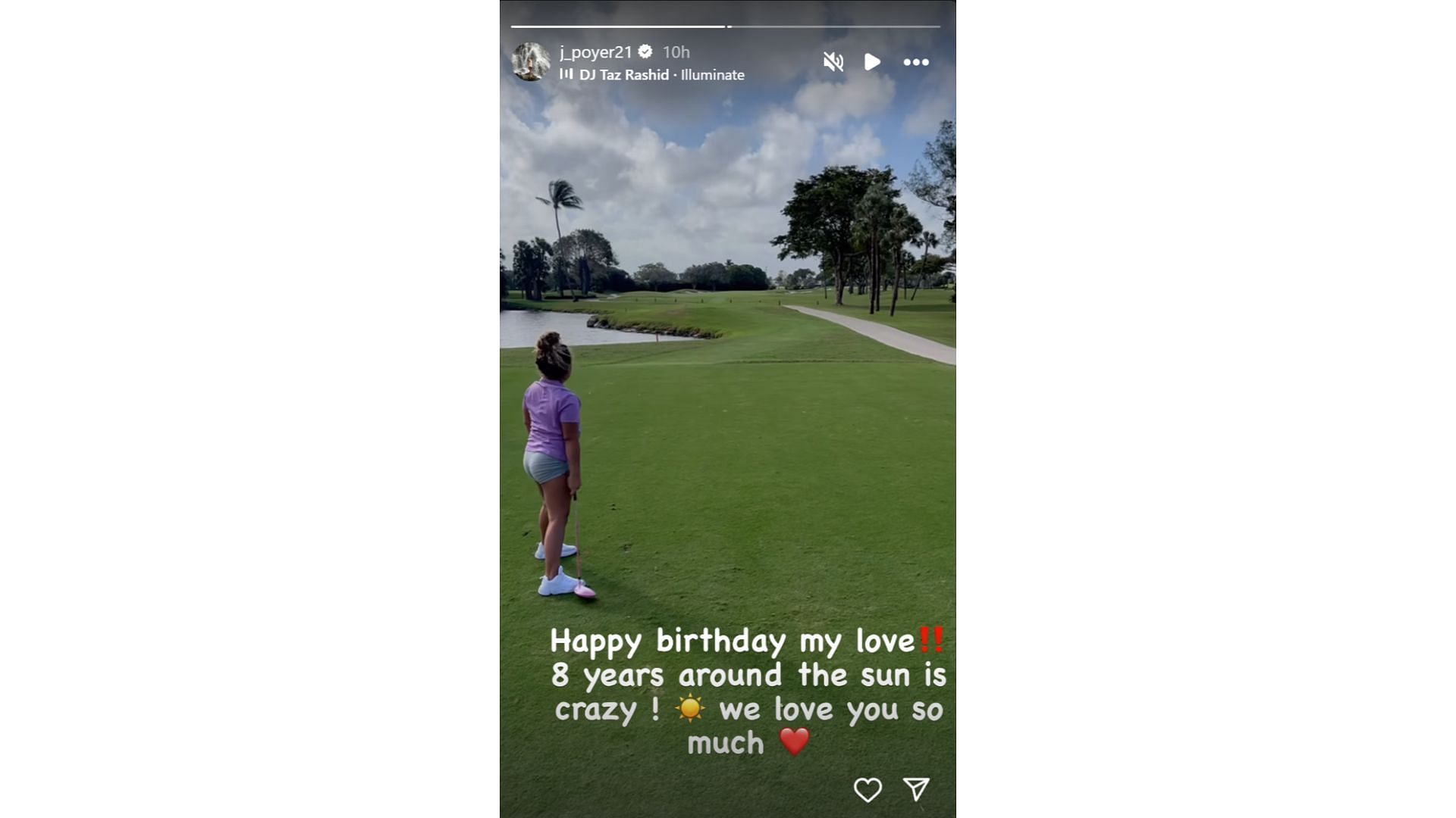 Miami Dolphins star Jordan Poyer wishes daughter Aliyah a happy 8th birthday (Image credit: @j_poyer21 IG)