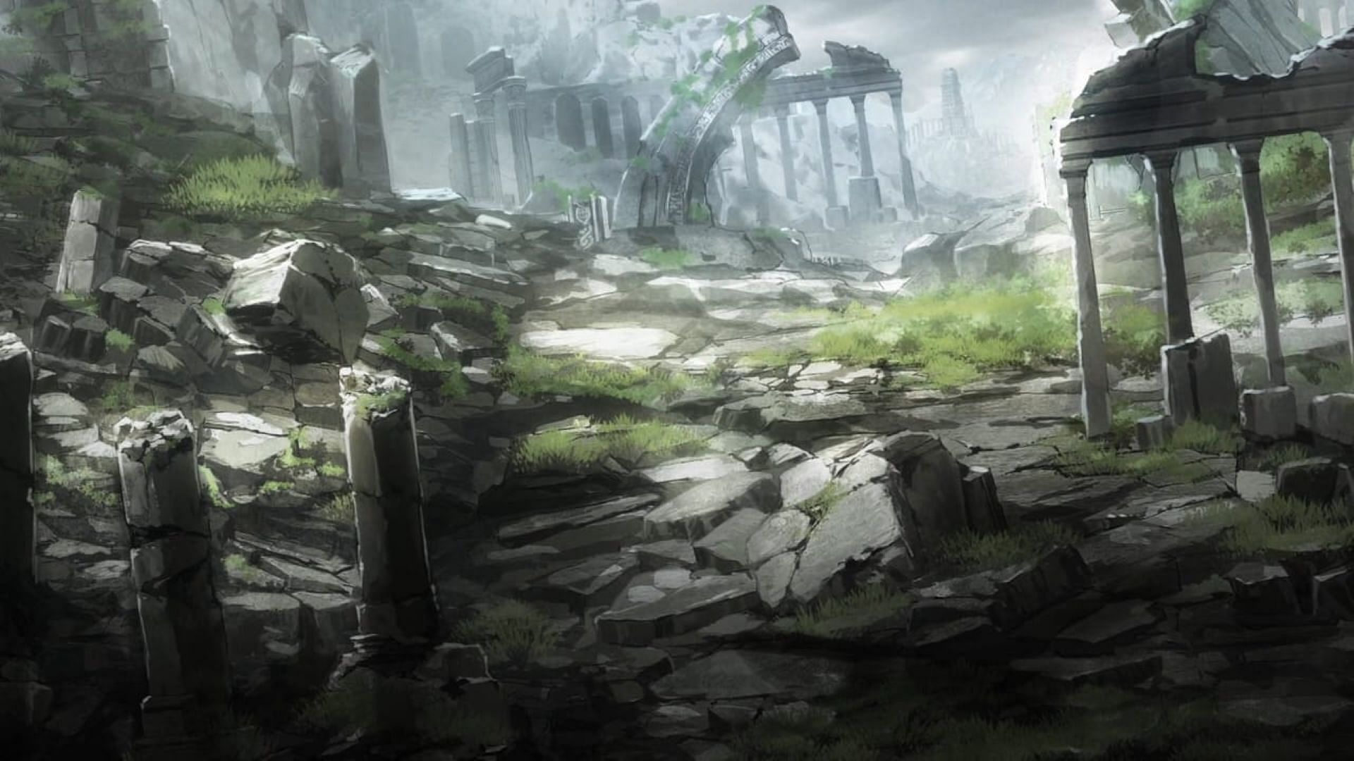 The setting for the War Game in Danmachi season 5 episode 10 (Image via J.C.Staff)