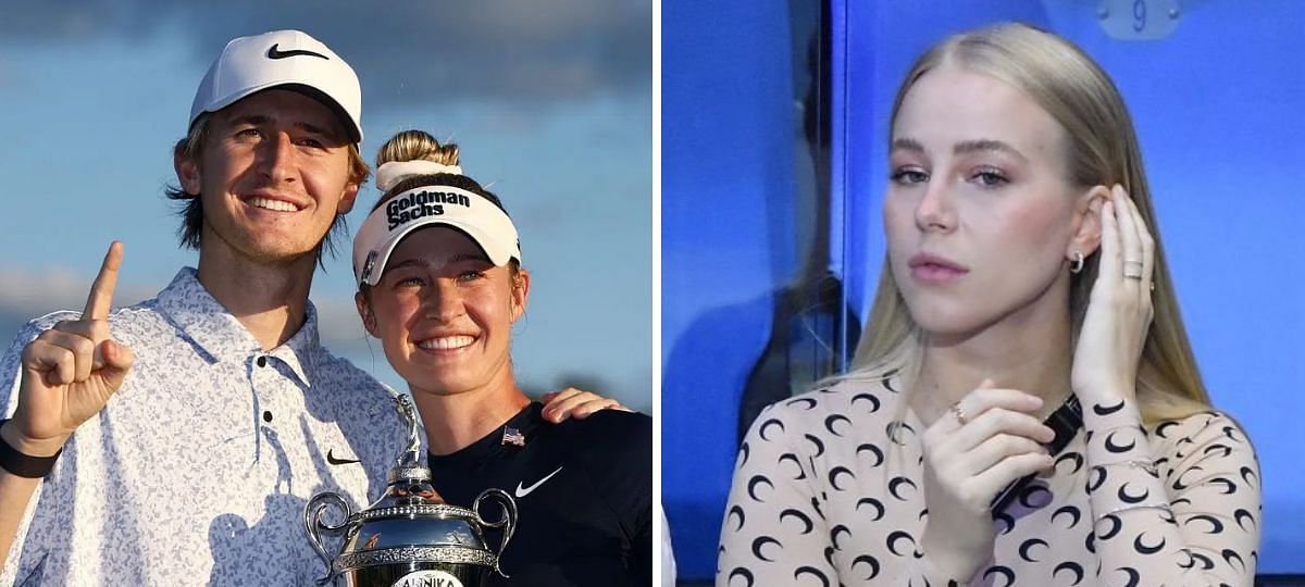 Sebastian Korda and Nelly Korda (L), Ivana Nedved (R) [Image source: Getty]