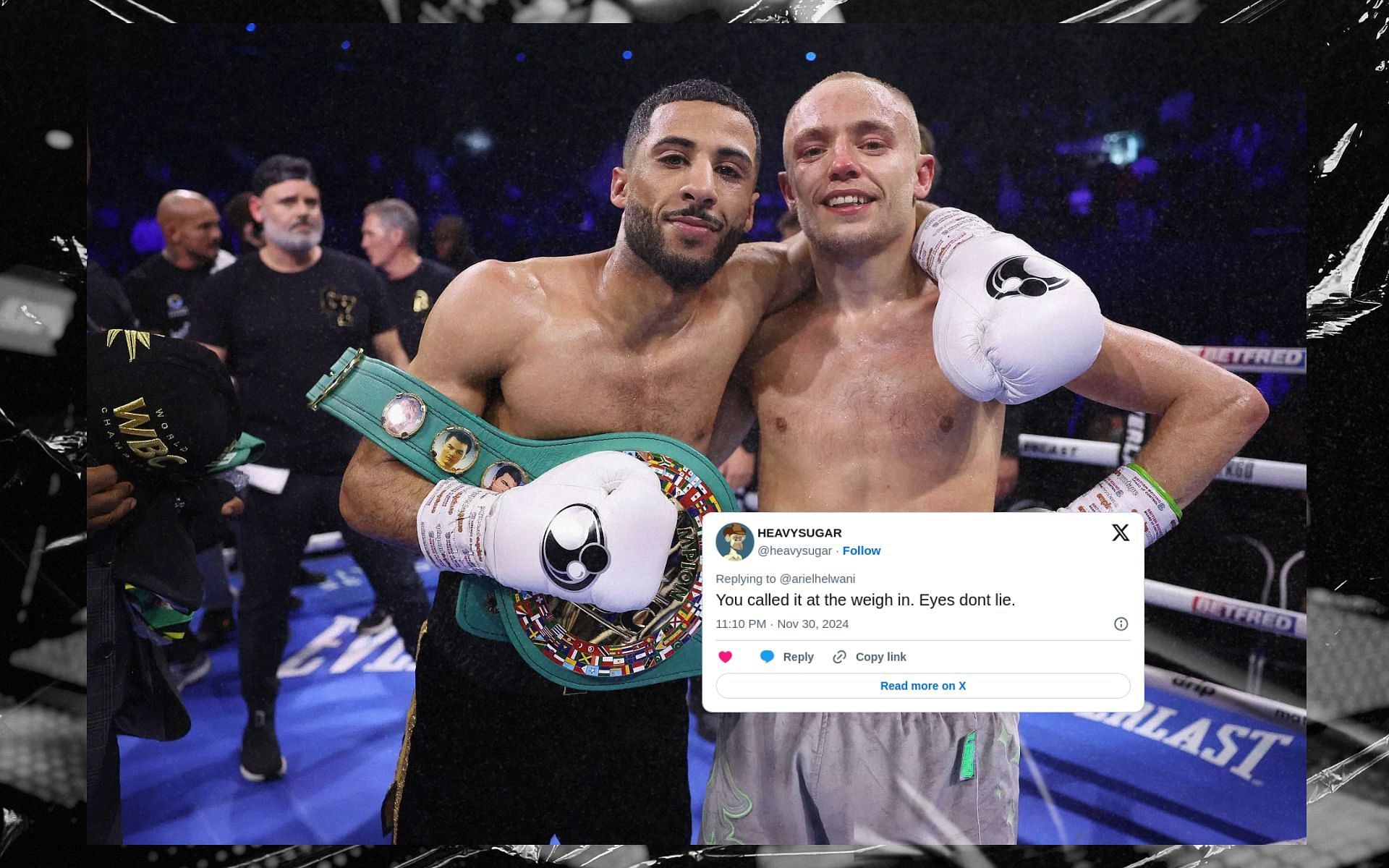 Fans react to Sunny Edwards confessing in the second round, not wanting to fight. [Image c courtesy: Getty Images]