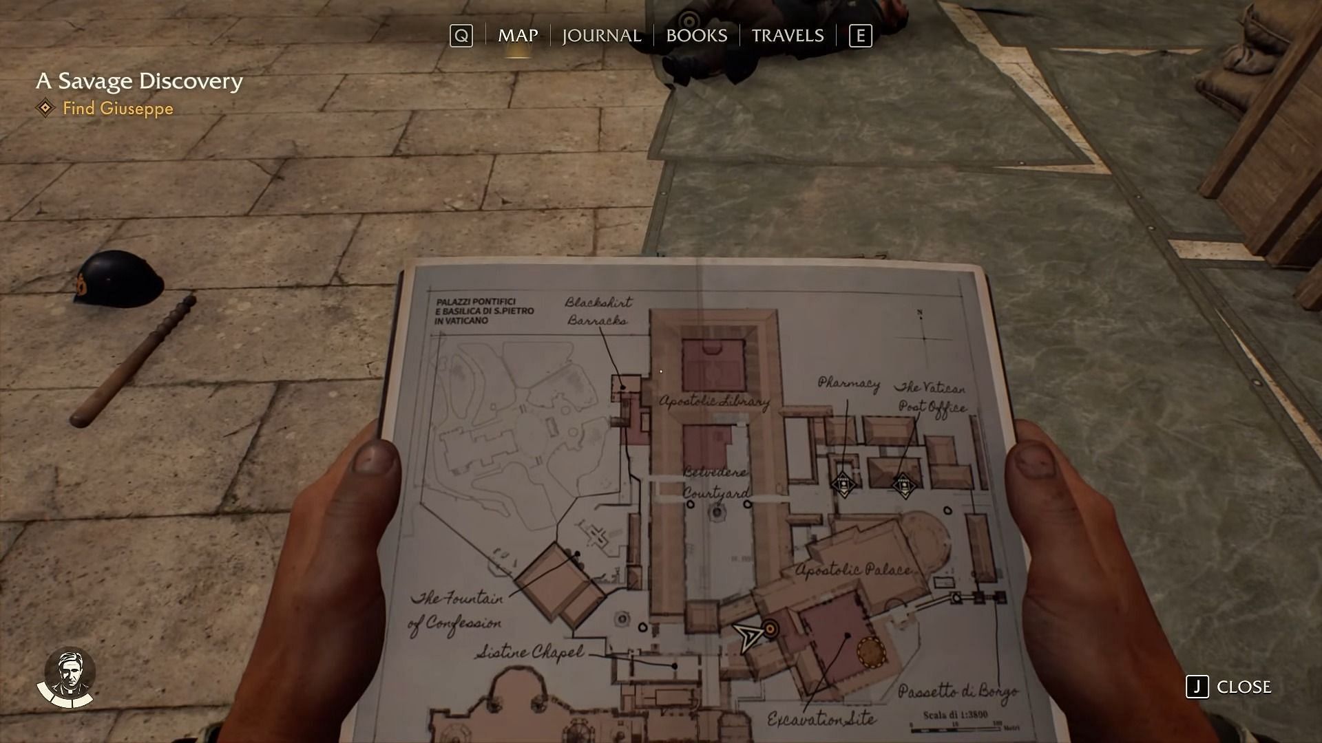 The location for the A Snake in the Garden puzzle (Image via Bethesda Softworks)