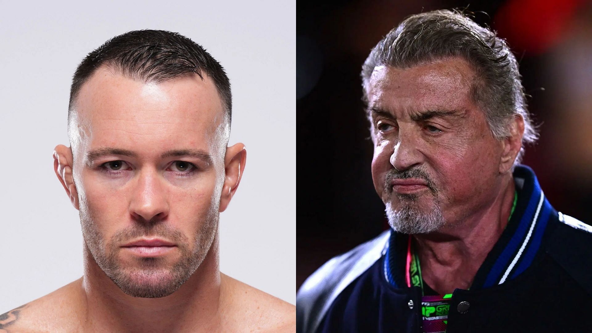 Colby Covington (left) recently met Sylvester Stallone (right).  [Images courtesy: Getty Images] 