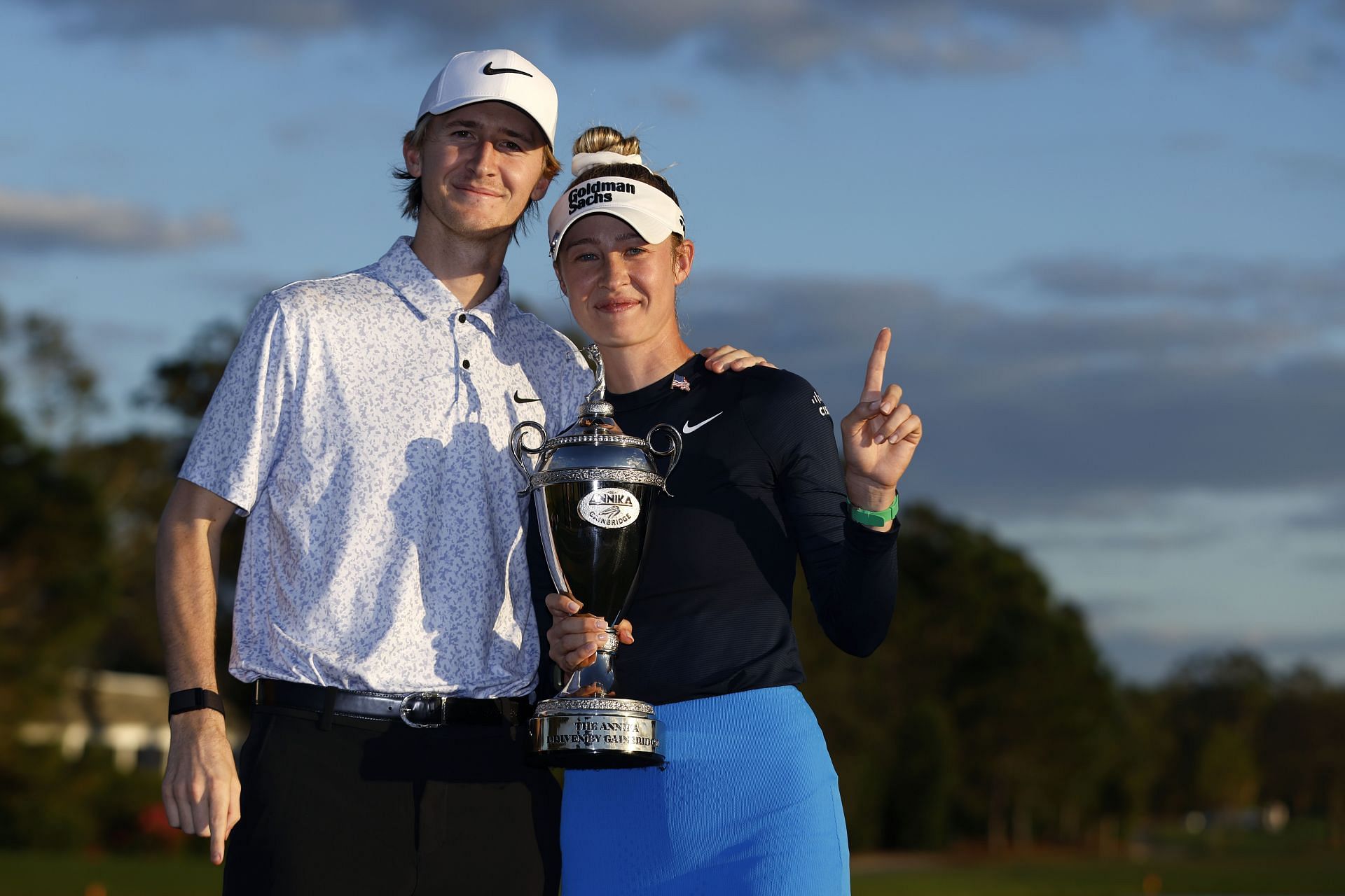 Sebastian and Nelly after the Annika victory- Source: Getty