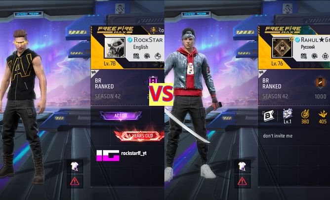 Rockstar Gaming vs Rahul Gamer: किसके Free Fire MAX में बेहतर क्लैश स्क्वाड स्टैट्स हैं?