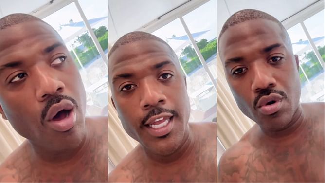 "Princess please get your baby mom out the club"- Internet reacts as video of Ray J flaunting his stomach sparks online trolling