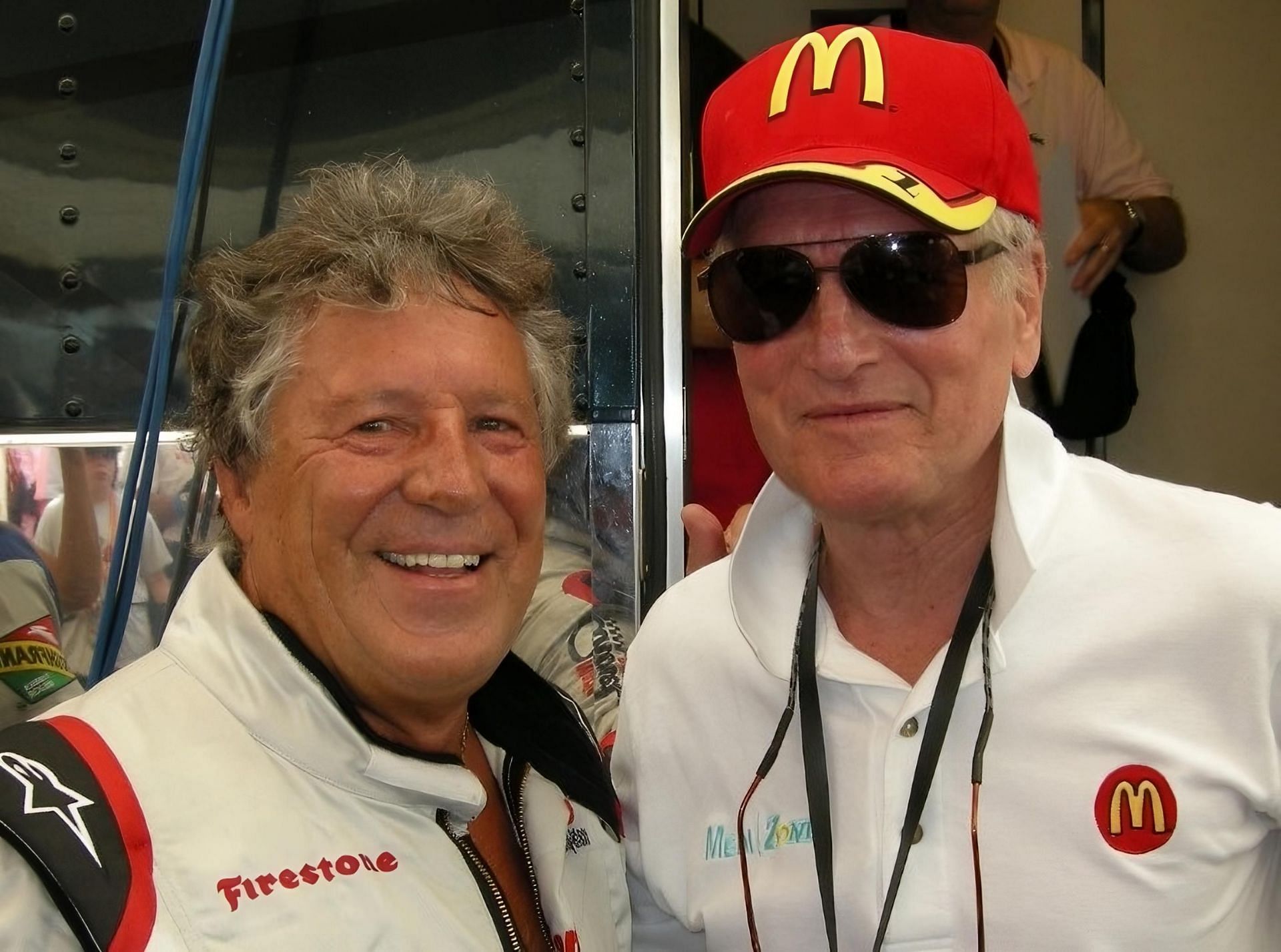 Mario Andretti with Paul Newman | Image via X (@marioandretti)