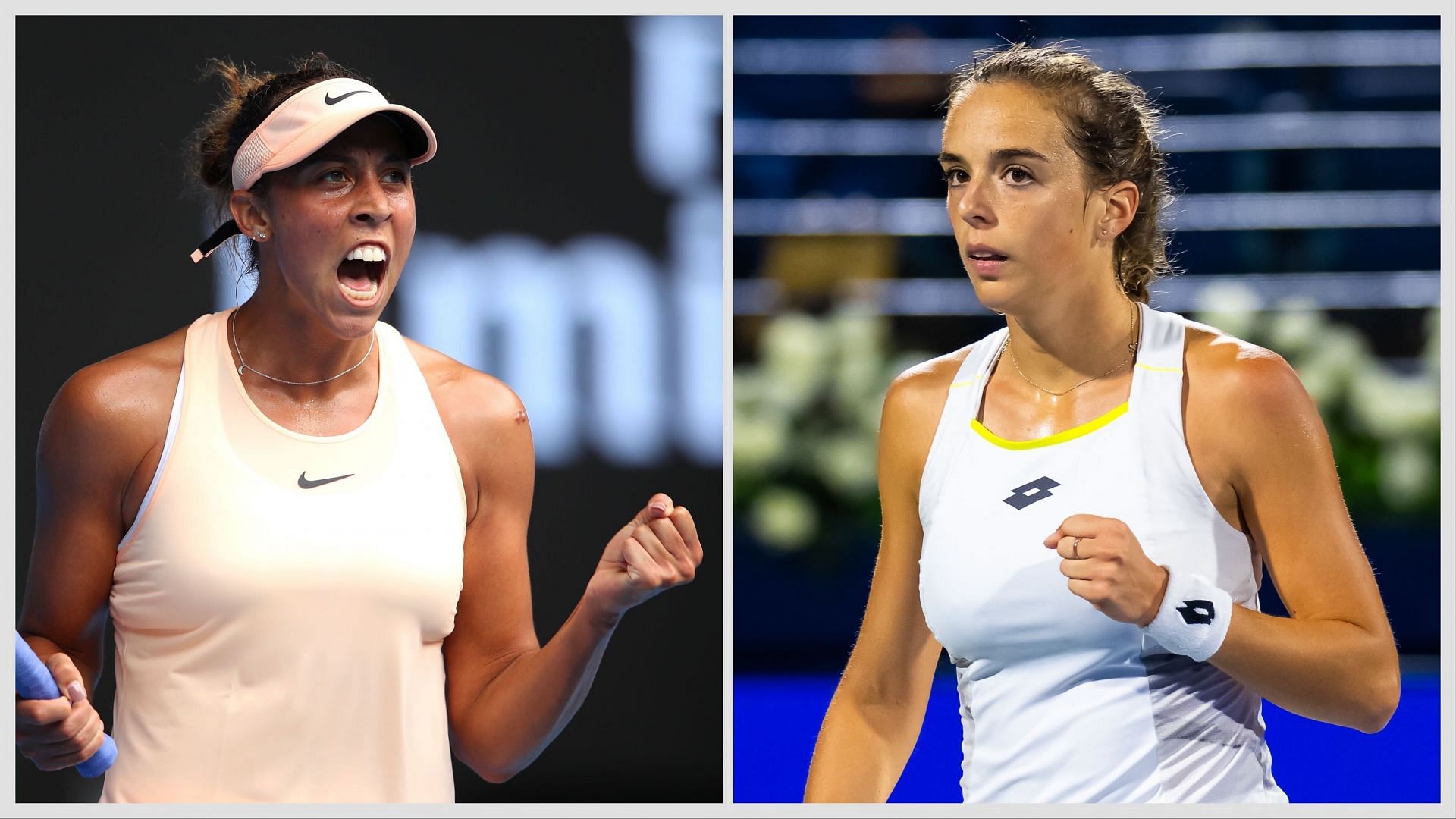 Madison Keys vs Lucia Bronzetti is one of the first-round matches at the ASB Classic 2025. (Photos: Getty)