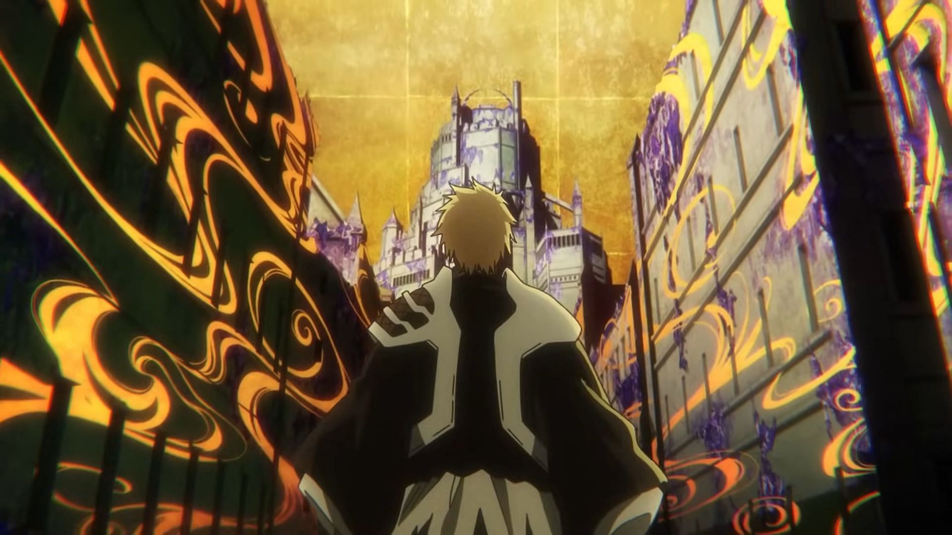 Shunsui Kyoraku's Bankai as seen in Bleach TYBW part 3 episode 9 (Image via Pierrot Films)