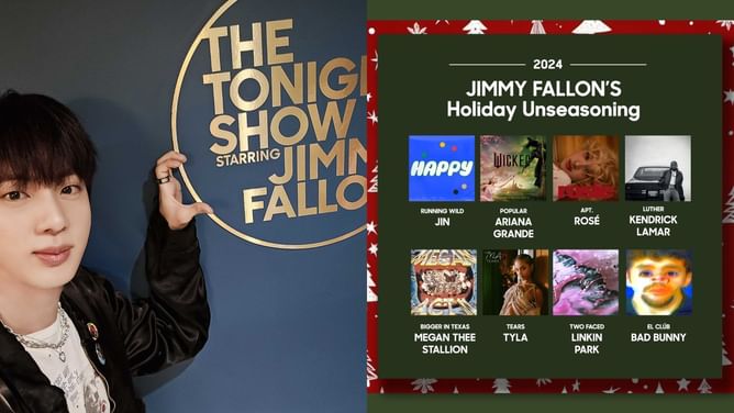 "Topping everyone's music list this season"— Fans react as Jimmy Fallon lists BTS Jin’s ‘Running Wild’ on his Holiday Unseasoning album