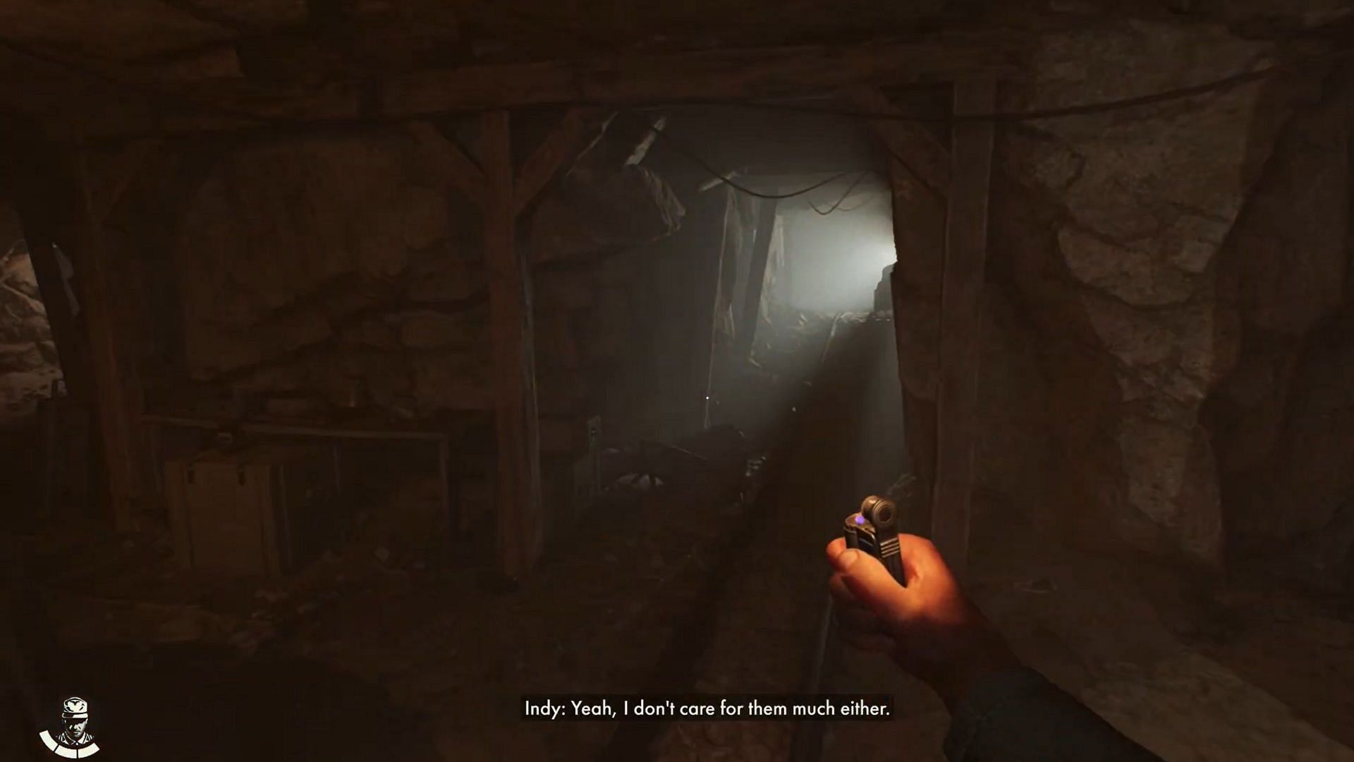 Follow the train tracks as they lead up, and head right from the light source (Image via Bethesda Softworks/ YouTube@ Gamerpillar)