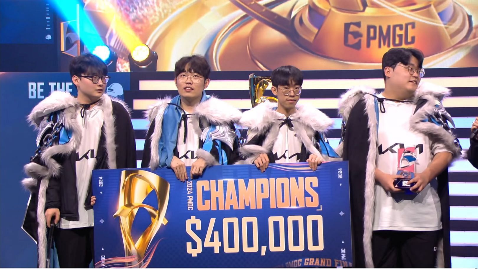 Dplus KIA wins PMGC 2024 (Image via YouTube/PUBG Mobile Esports)