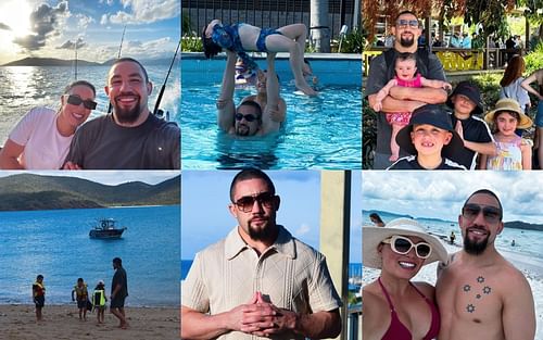 Photo collage of Robert Whittaker's Instagram post