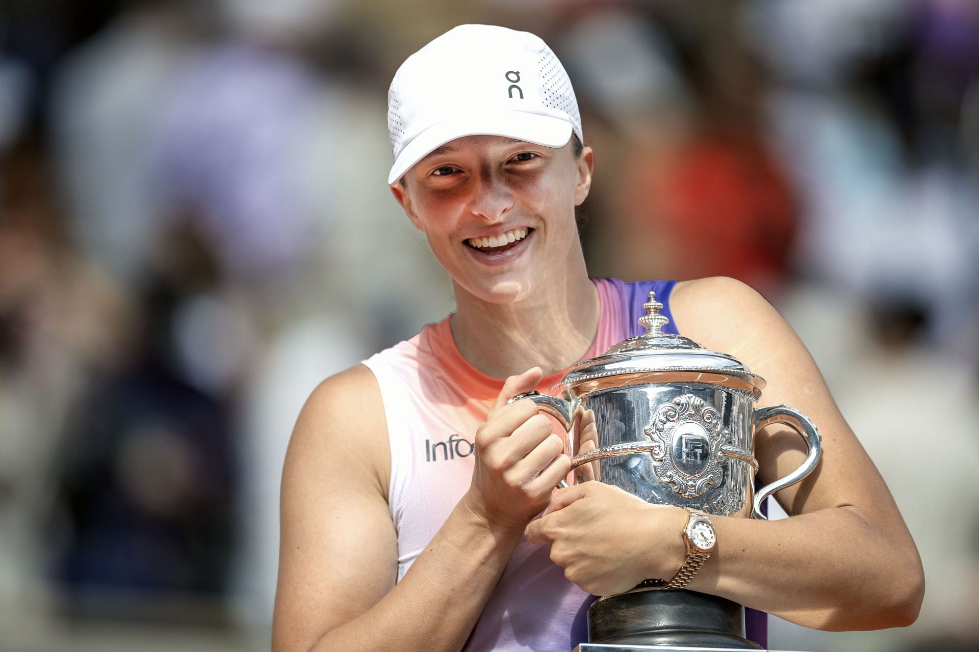 Iga Swiatek at the French Open 2024. (Photo: Getty)