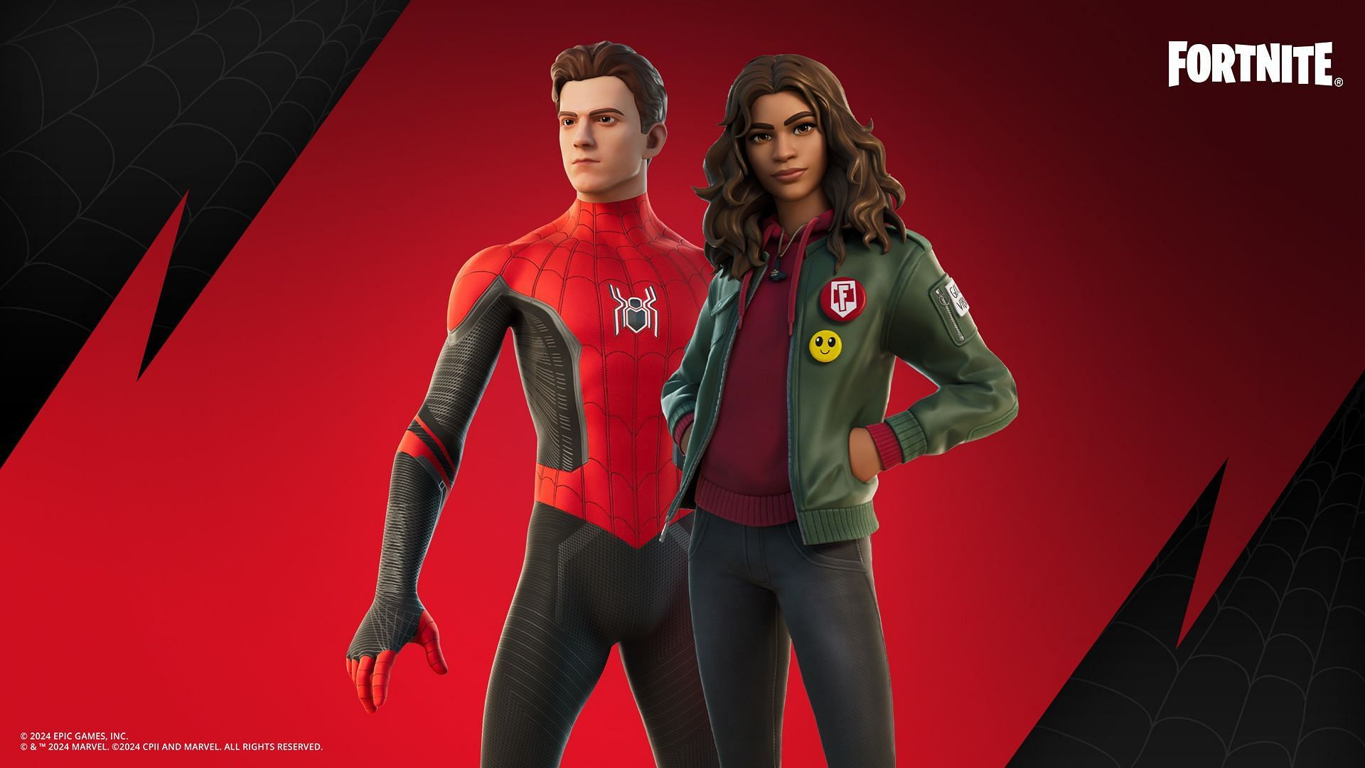 Spider-Man and MJ (No Way Home) skins are now in Fortnite  (Image via Epic Games)