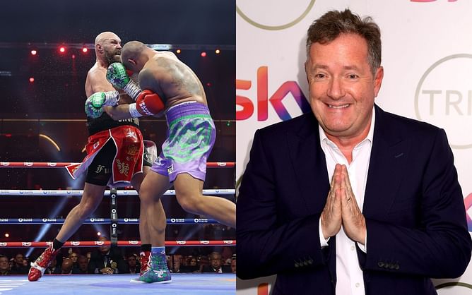 Piers Morgan reacts after his prediction for Oleksandr Usyk vs. Tyson Fury goes utterly wrong