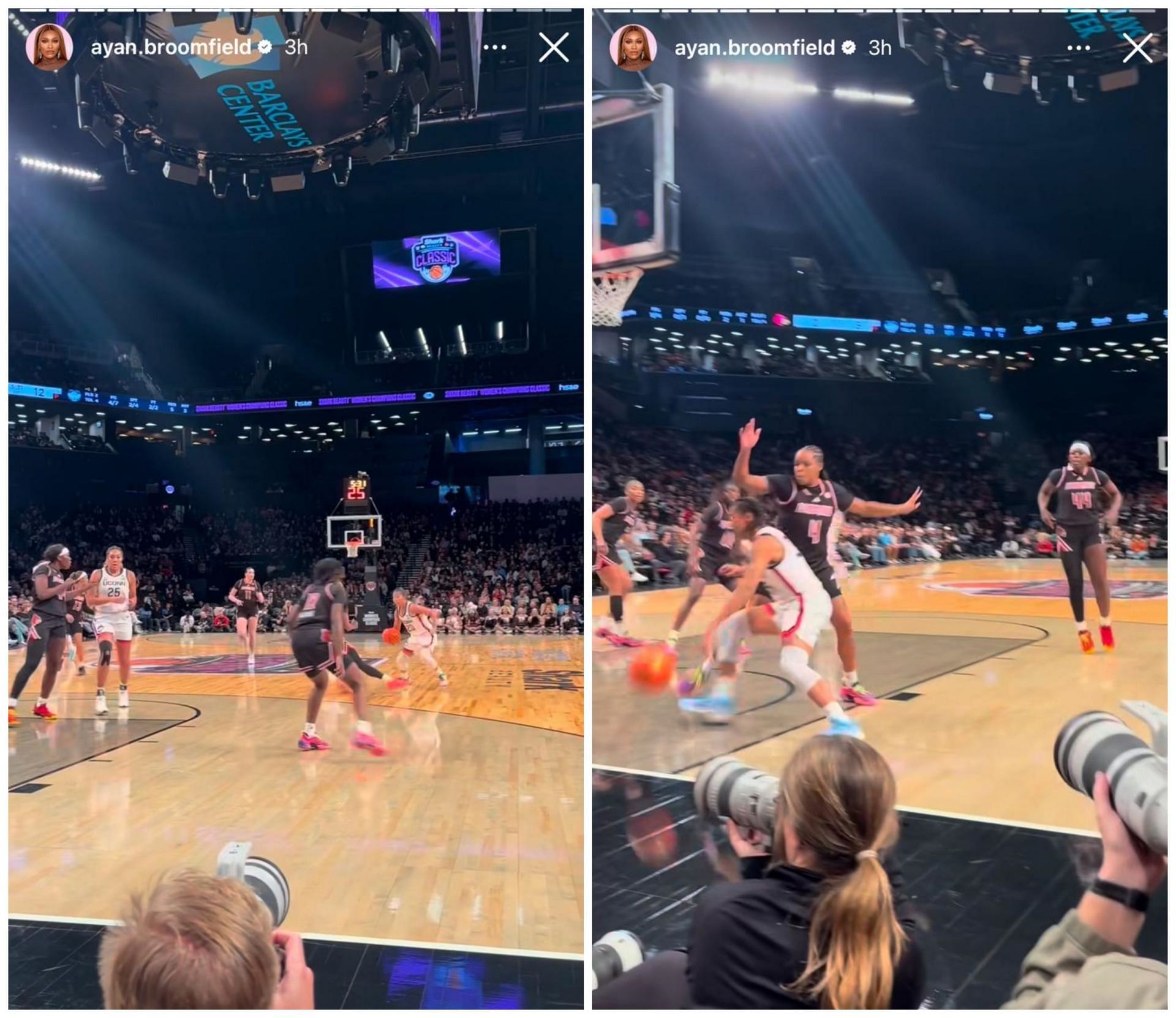 Ayan Broomfield captured women in action at the Women&rsquo;s Champions Classic; Instagram - @ayan.broomfield