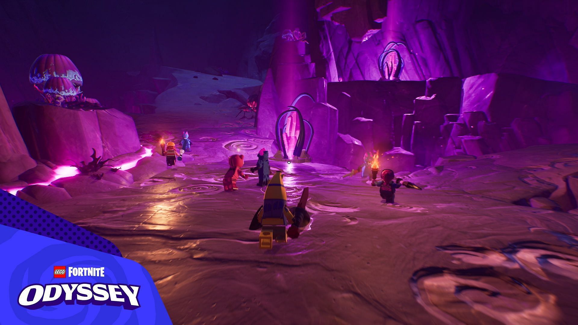 Explore Storm Dungeons in LEGO Fortnite Odyssey (Image via Epic Games)