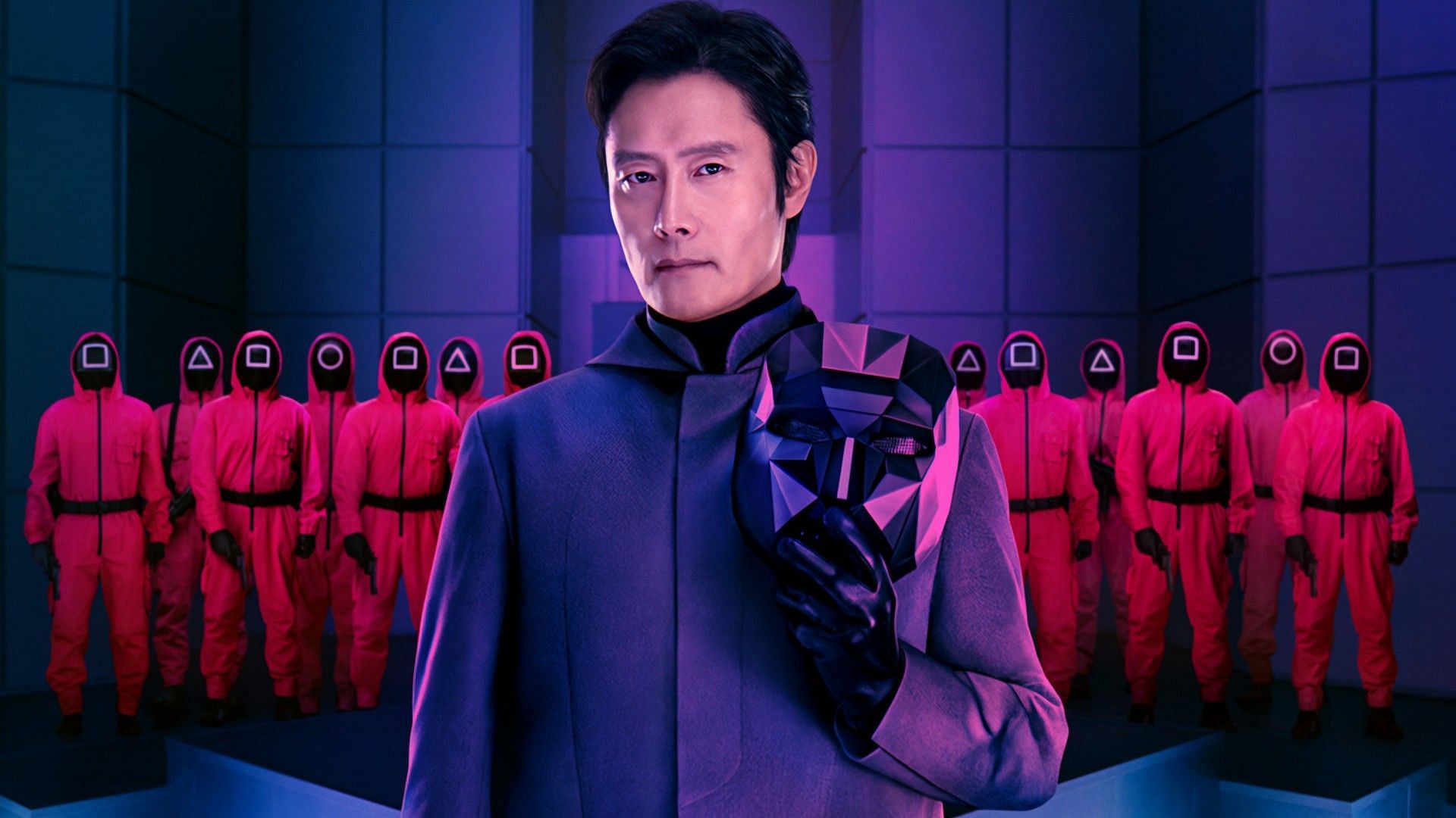 Lee Byung-hun in Squid Game season 2 poster (Image via X/@netflixkcontent)