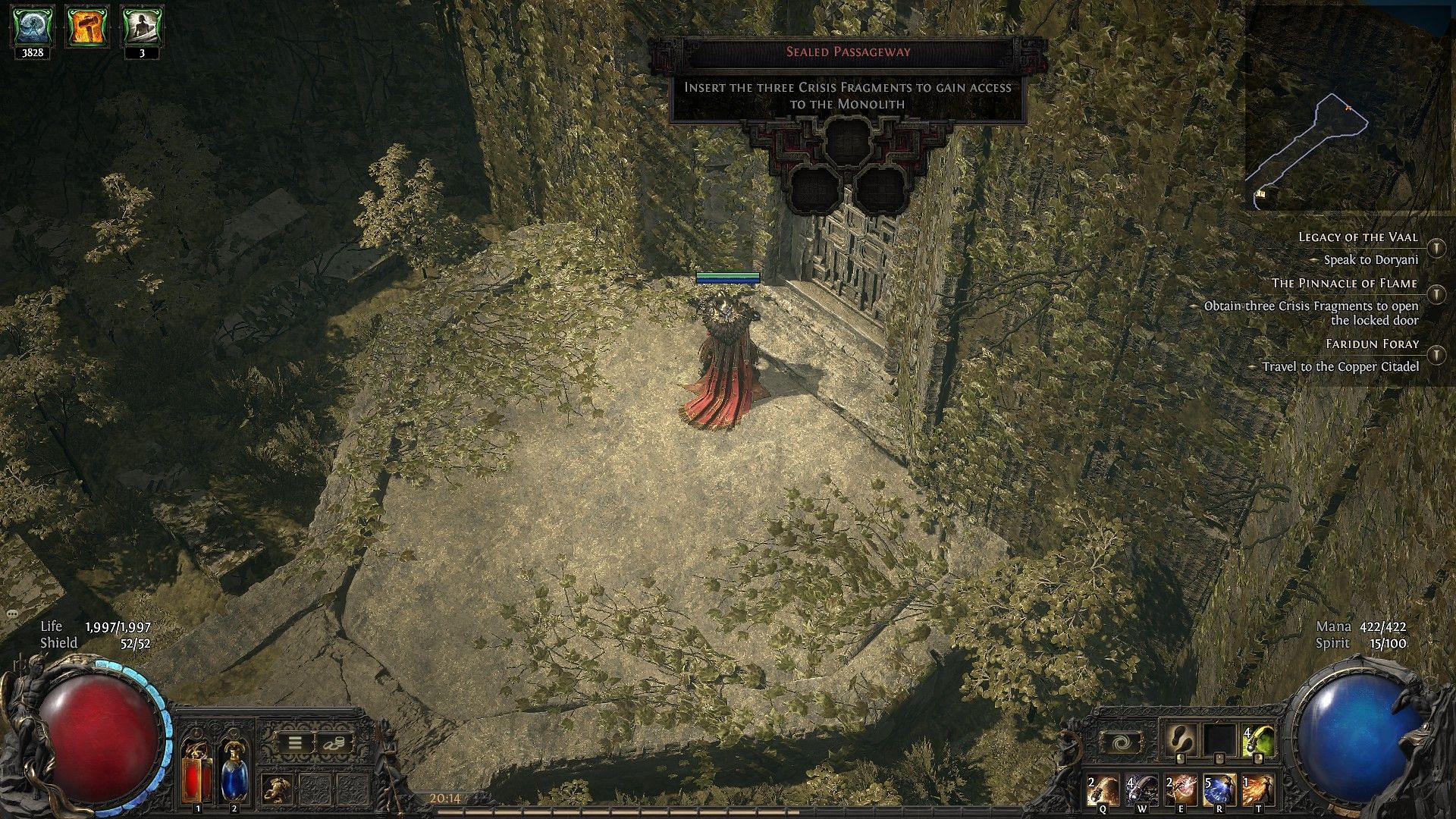 Sealed gate in The Burning Monolith (Image via GGG) 