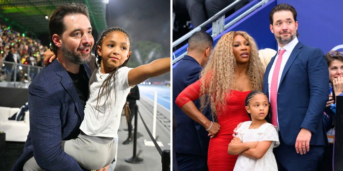 Serena Williams with her husband Alexis Ohanian and daughter Olympia (Image Source: Getty)