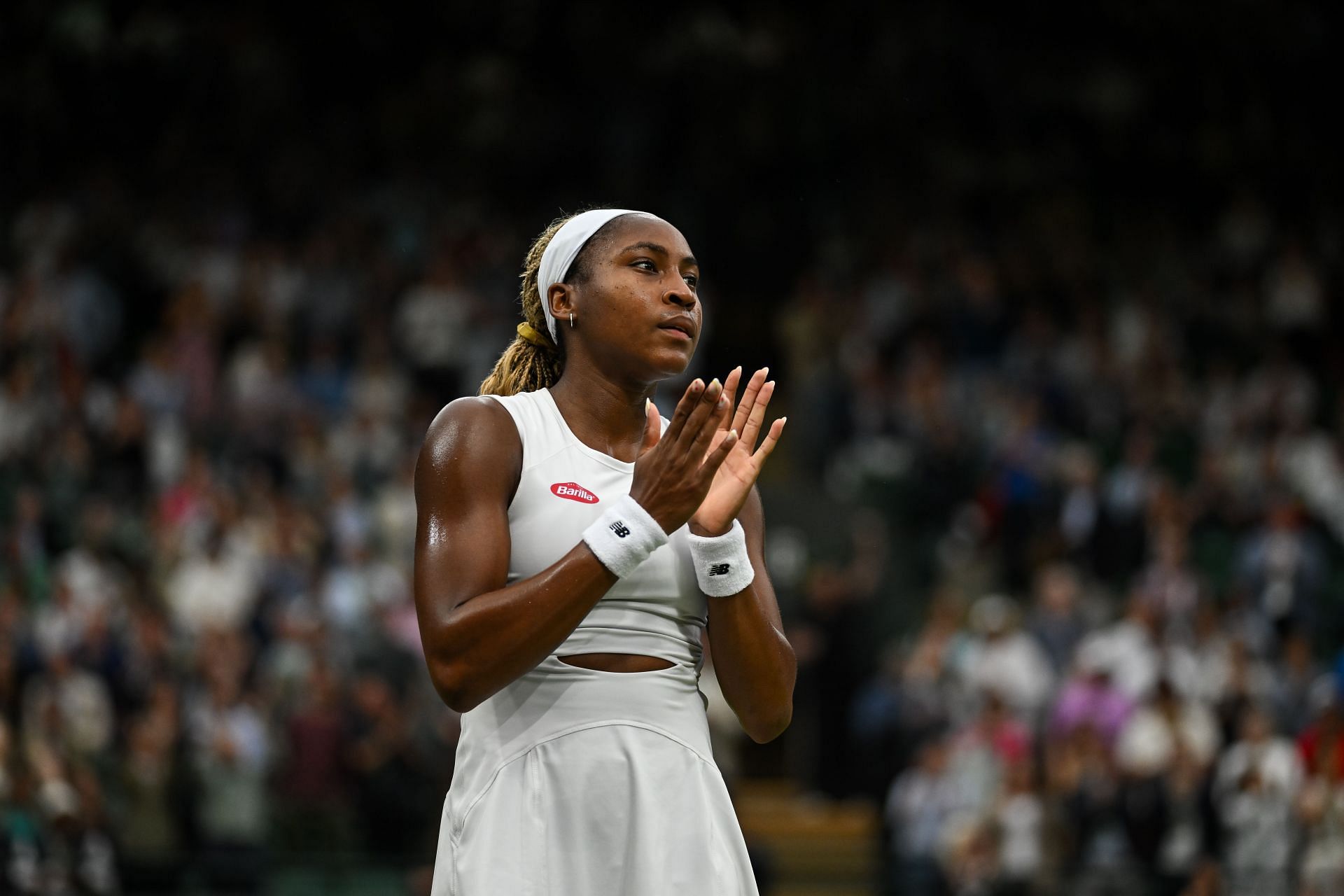 Coco Gauff at the Wimbledon Championships. (Source: Getty)