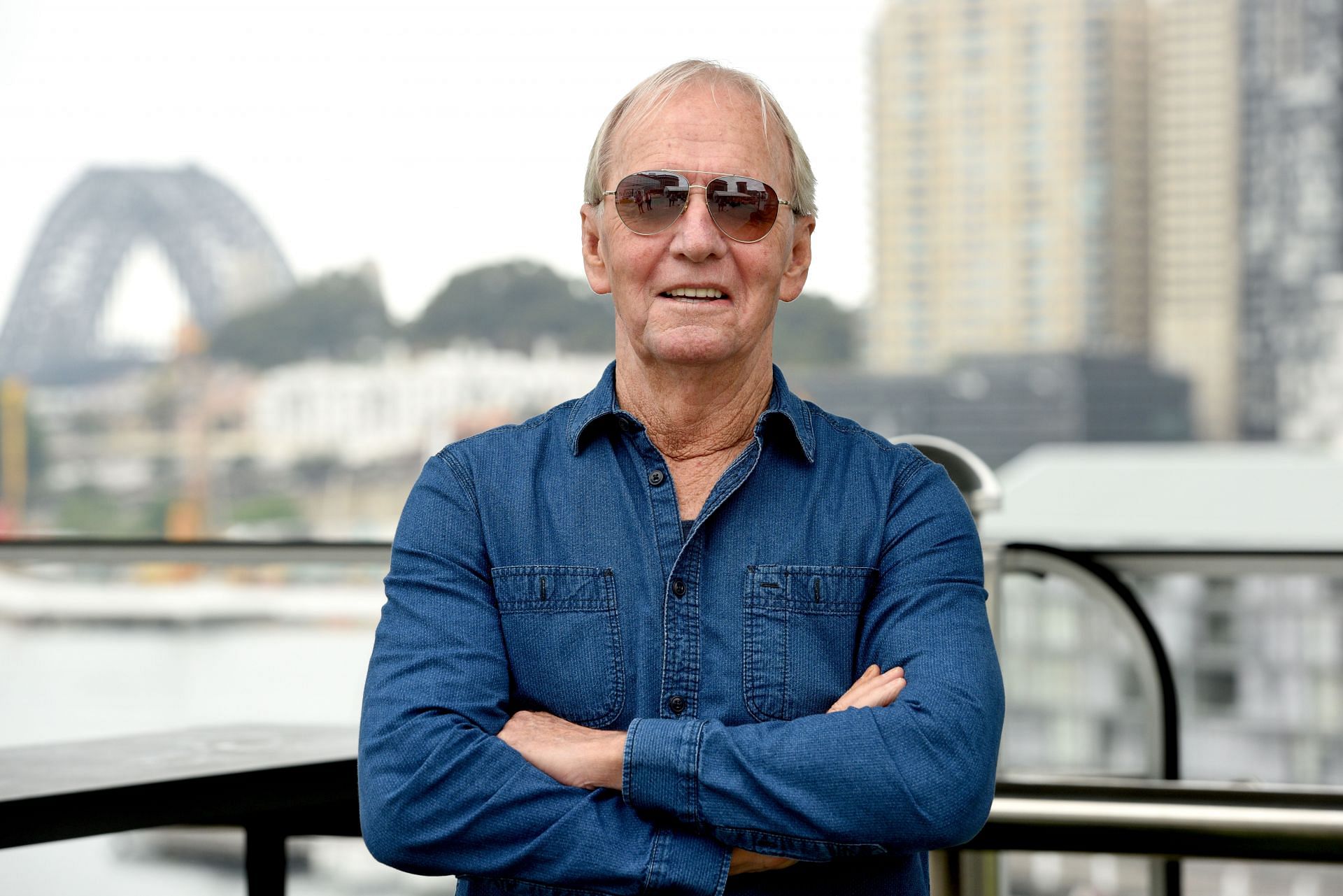 Paul Hogan&rsquo;s co-star Burt was a famous crocodile (Image via Steven Siewert/Fairfax Media - Pool/Getty Images)