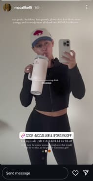 McCall Smith's Instagram story