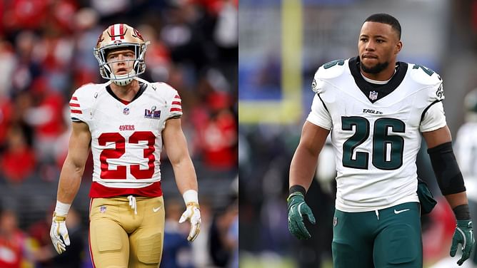 Saquon Barkley drops 3-word reaction as Christian McCaffrey begins rehab after season-ending injury