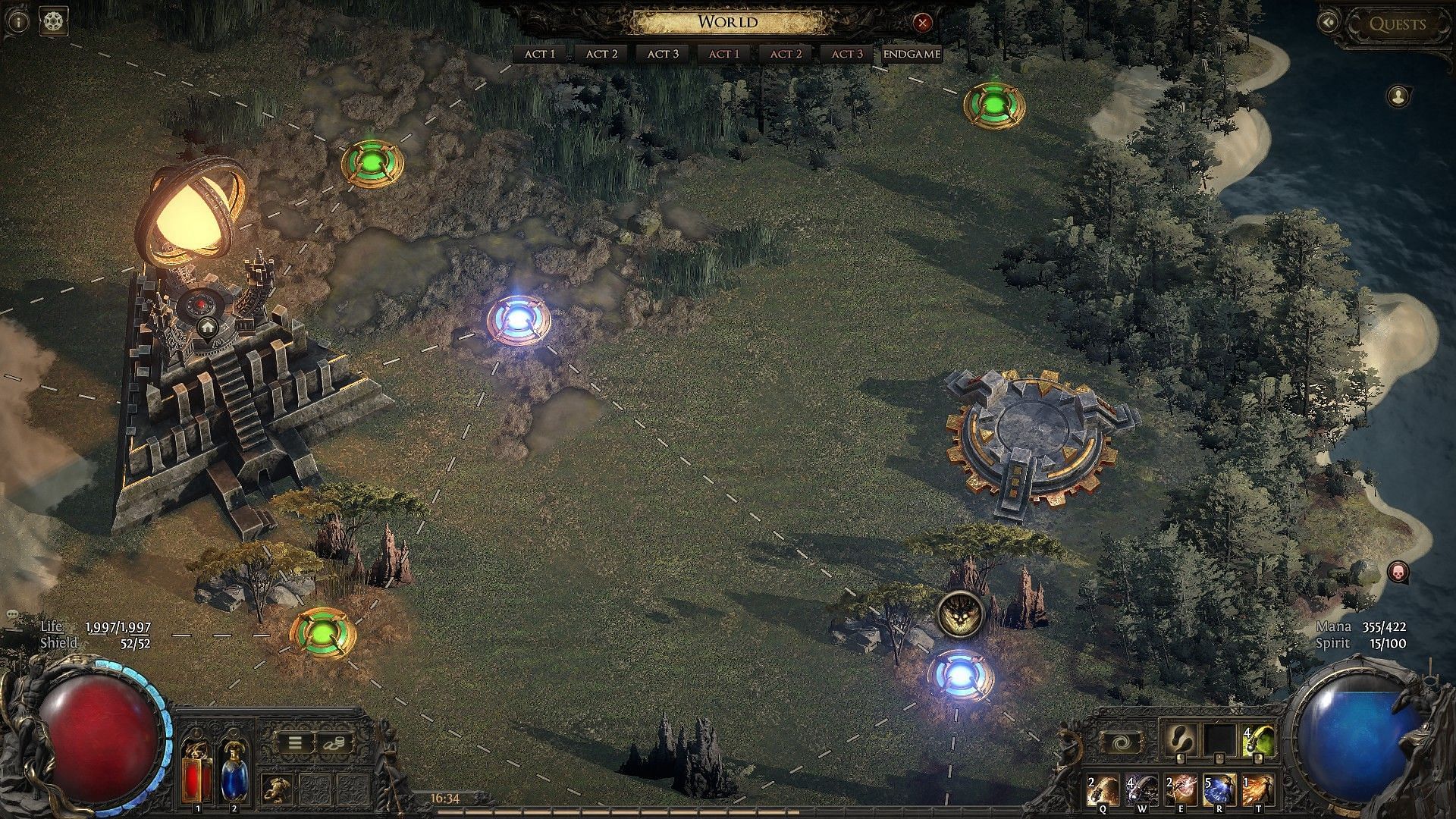 Realmgate on the Atlas map (Image via GGG)