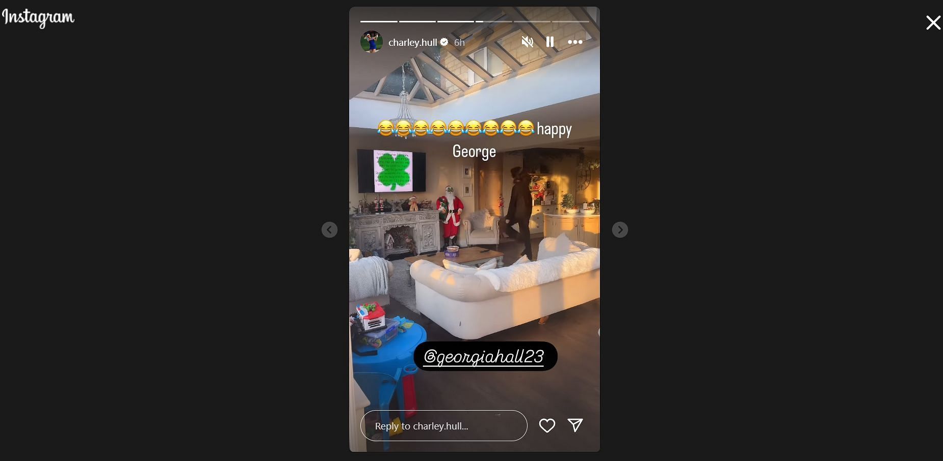 Image from Charley Hull&#039;s Instagram story/@charley.hull