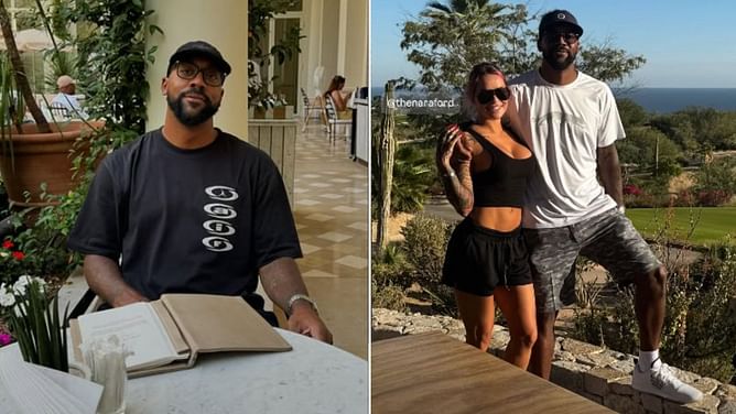 Michael Jordan's son Marcus Jordan turns cheerleader for IG model during luxe golf outing