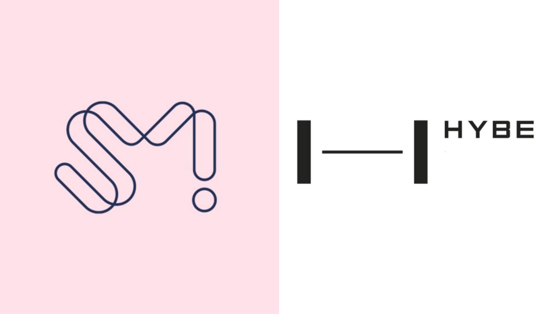 SM Entertainment and HYBE Labels (Image via X/@SMTOWNGLOBAL, @hybe_latam)