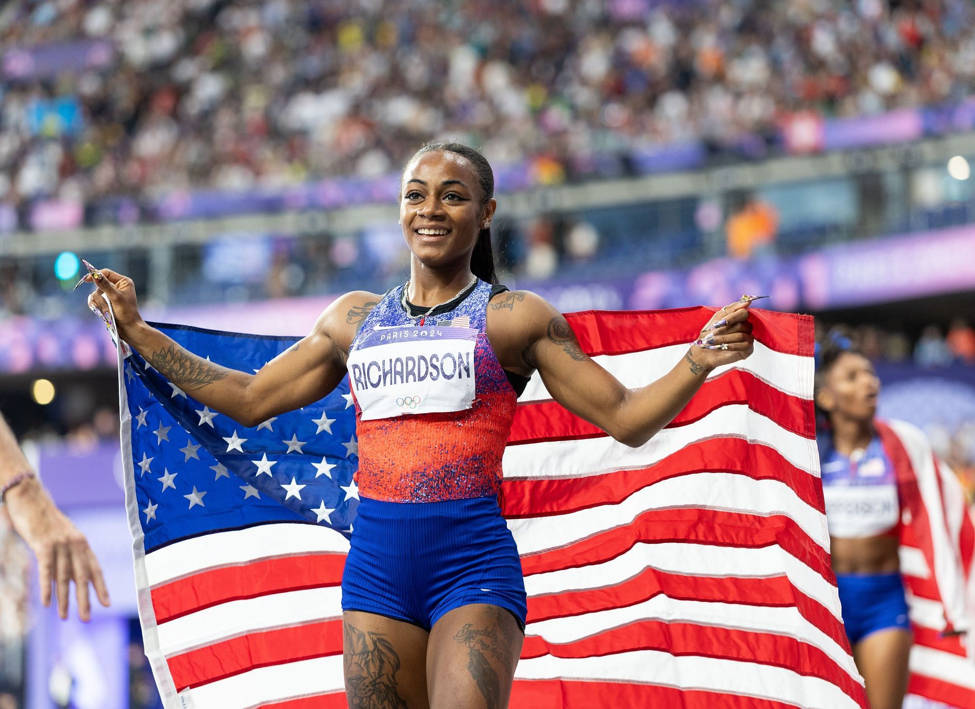 Richardson at the Paris Olympics (Image Source: Getty)