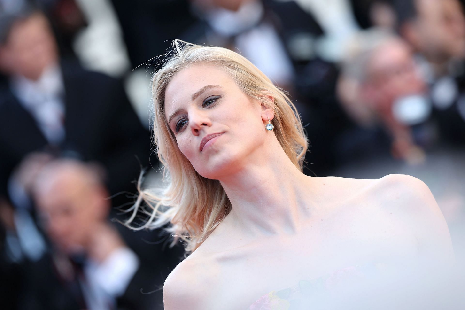 Larissa Marolt attends the &quot;Kinds Of Kindness&quot; Red Carpet - The 77th Annual Cannes Film Festival (Image via Getty)