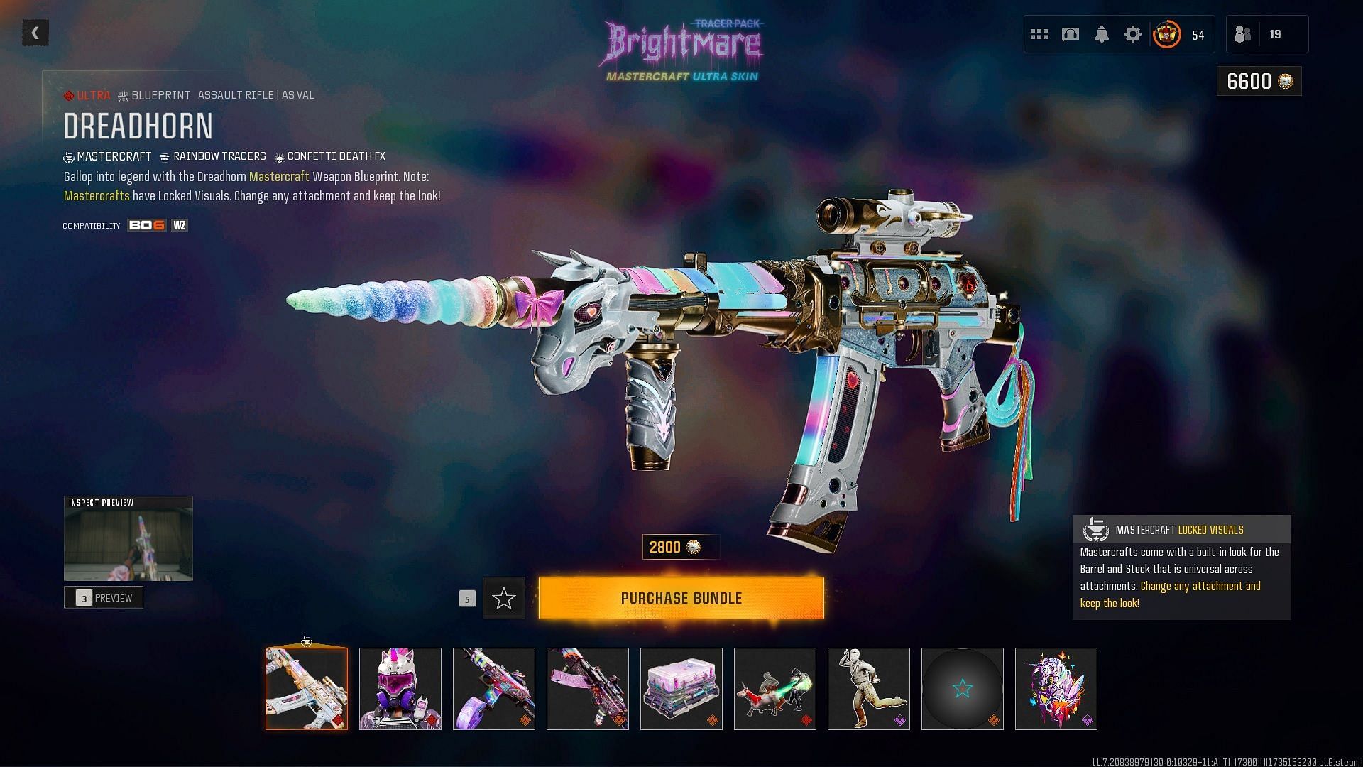 All items in the Brightmare Mastercraft bundle in Black Ops 6 and Warzone (Image via Activision)